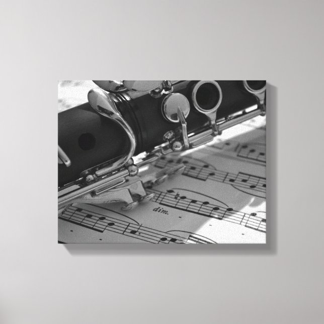 Clarinet Canvas Print (Front)