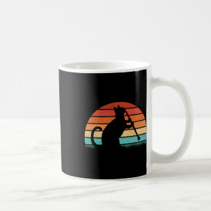 Clarinet Cat Player - Retro Clarinetist Music Love Coffee Mug