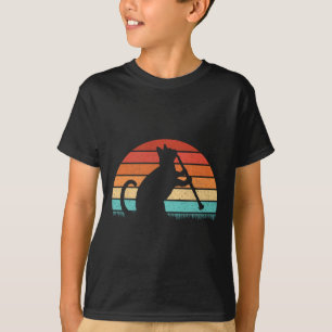 Clarinet Cat Player - Retro Clarinetist Music Love T-Shirt