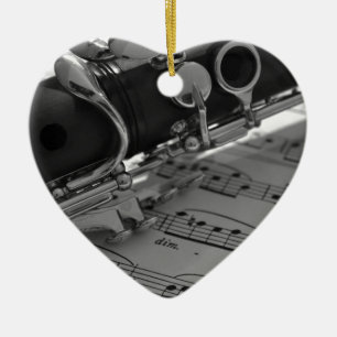 Clarinet Ceramic Ornament