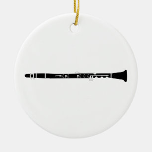 Clarinet Ceramic Ornament