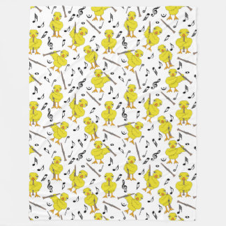 Clarinet Chick Clarinets Music Notes  Fleece Blank Blanket