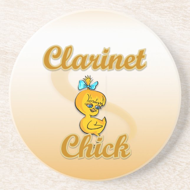 Clarinet Chick Coaster (Front)