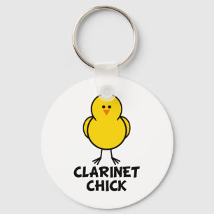 Clarinet Chick Keychain