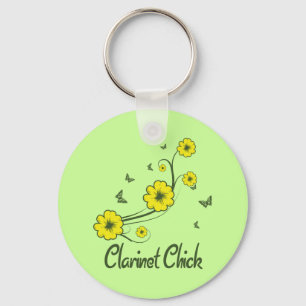 Clarinet Chick Keychain