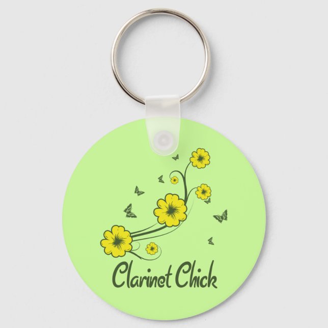 Clarinet Chick Keychain (Front)