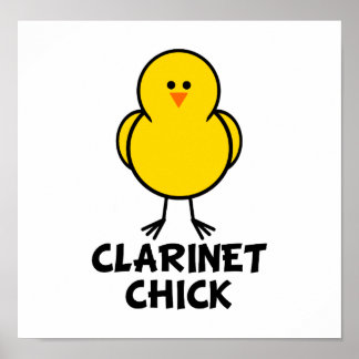 Clarinet Chick Poster
