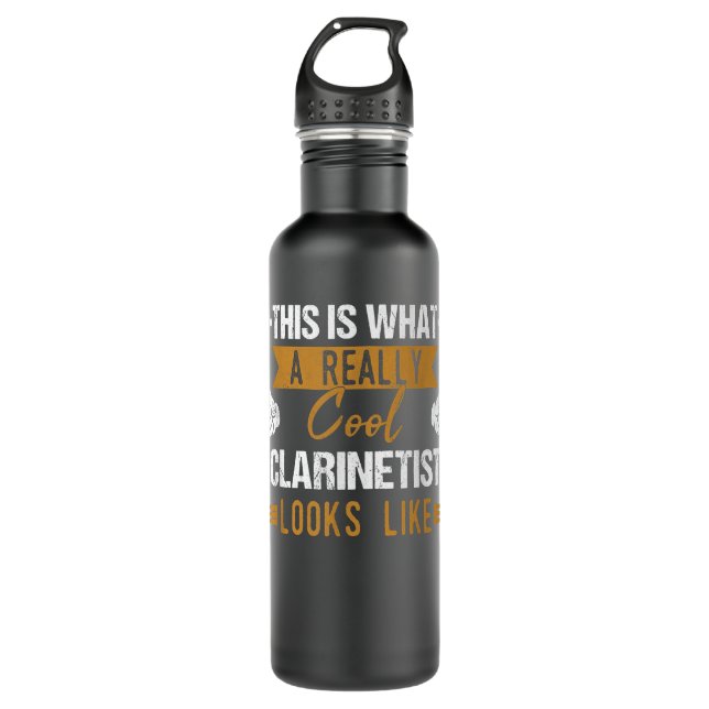 Clarinet Clarinetist Instrument Cool4 710 Ml Water Bottle (Front)