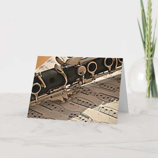 Clarinet closeup card (Front)