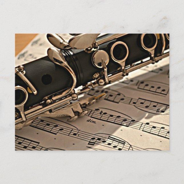 Clarinet Closeup Postcard (Front)