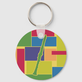 Clarinet Colorblocks Keychain