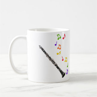 Clarinet Colourful Music Lefthand Coffee Mug