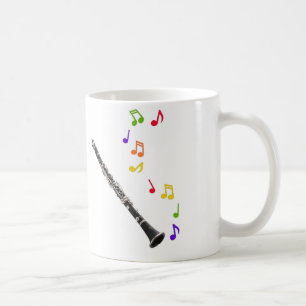 Clarinet Colourful Music Righthand Coffee Mug