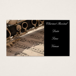 Clarinet Considérant mini Invitation