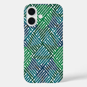 Clarinet Crosshatch Pattern iPhone 16 Case