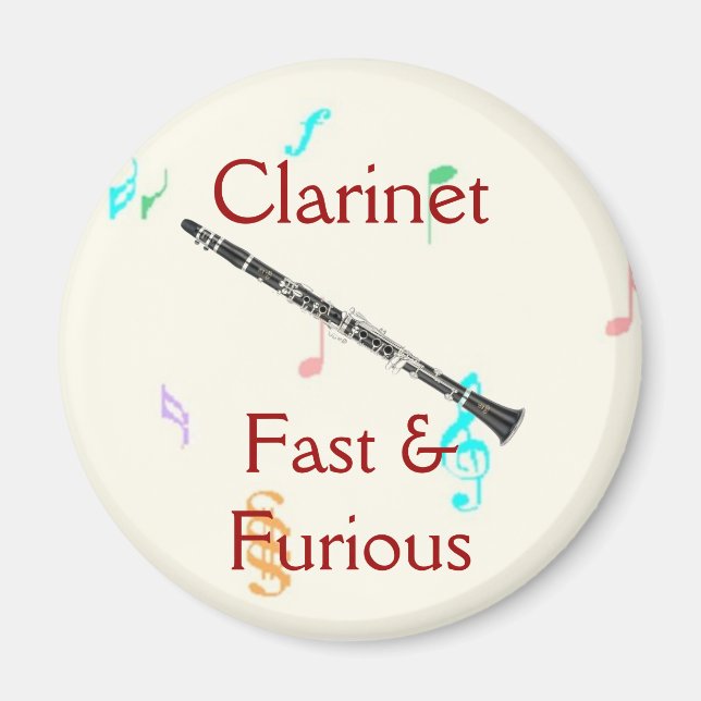 Clarinet:  Fast & Furious Magnet (Front)
