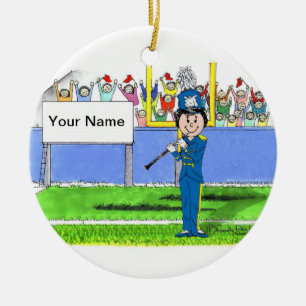 Clarinet - Female Ceramic Ornament