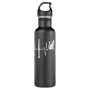 Clarinet Funny Cat Lover Clarinetist Clarinet Play 710 Ml Water Bottle