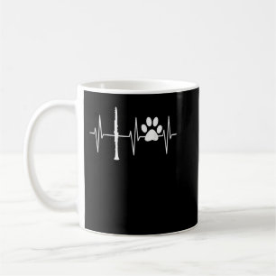 Clarinet Funny Dog Lover Clarinetist Clarinet Play Coffee Mug