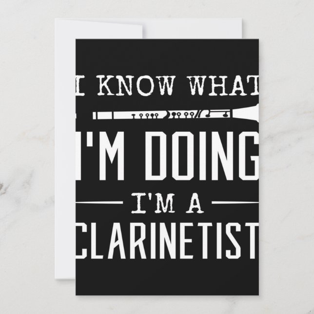 clarinet funny quotes (Front)