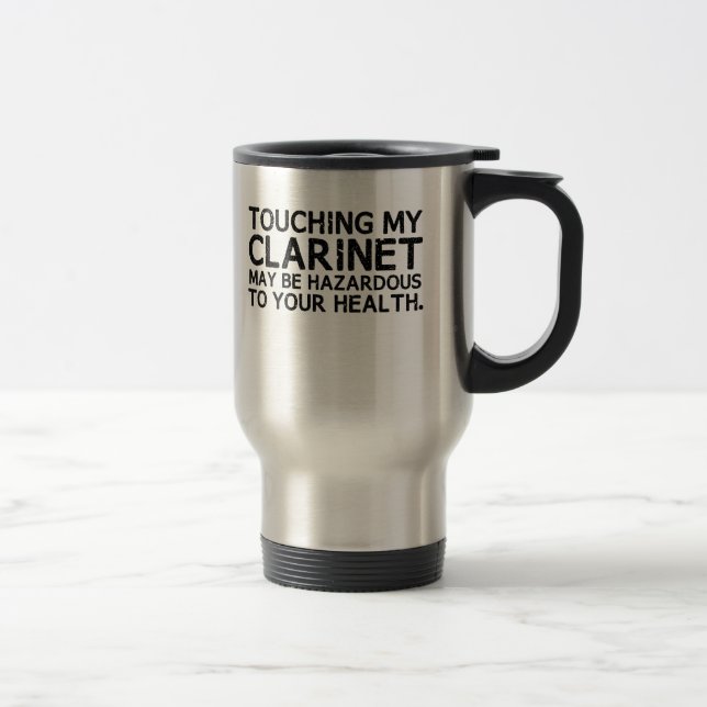 Clarinet Hazard Travel Mug (Right)
