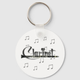 Clarinet I Love Clarinet Keychain