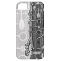 Clarinet in Charcoal iPhone 5/5S Case