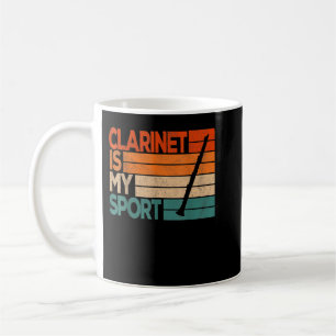 Clarinet Is My Sport Funny Clarinet Player Retro V Coffee Mug