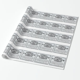 Clarinet License Wrapping Paper