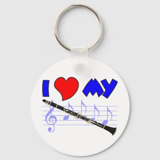 Clarinet Love Keychain (Front)