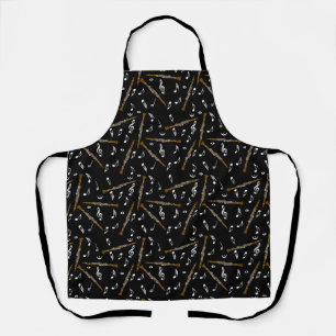 Clarinet Music Note Pattern Apron