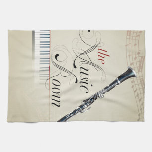 Clarinet Music Room Kitchen Towel
