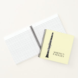 Clarinet Music Teacher Band Musician Notebook