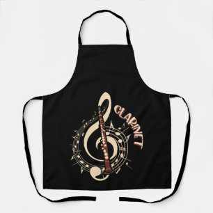 Clarinet Musical Instrument Music Lovers Apron