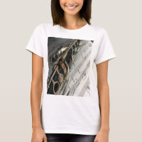 Clarinet Musical Notes Keys Symphony Women's T Shi