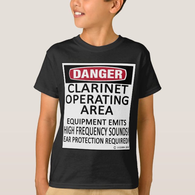 Clarinet Operating Area T-Shirt (Front)
