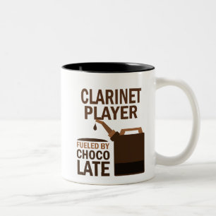 Clarinet Player (Funny) Chocolate Two-Tone Coffee Mug
