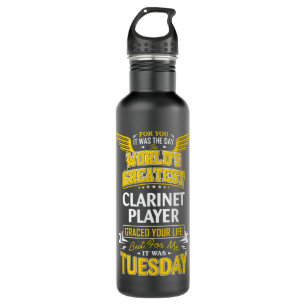 Clarinet Player Idea Funny Worlds Greatest - Clari 710 Ml Water Bottle