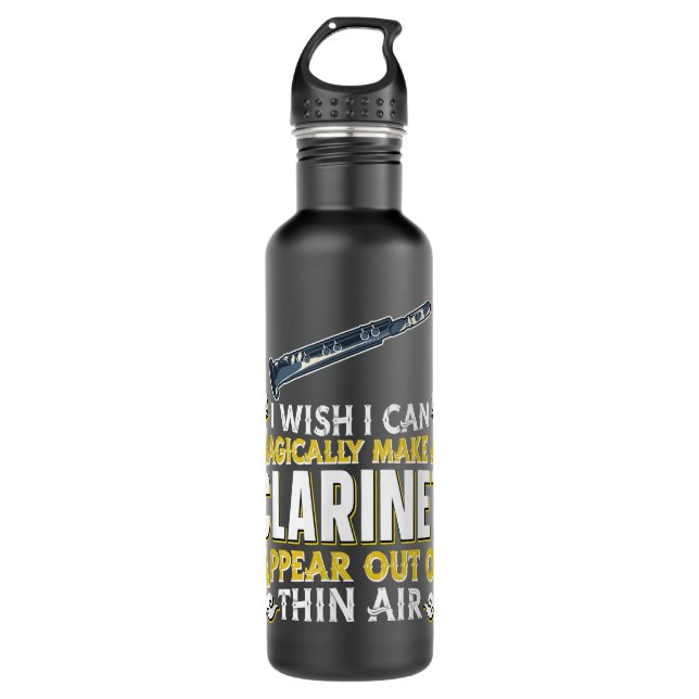Clarinet Player - Magical Magic Woodwind Instrumen 710 Ml Water Bottle (Front)