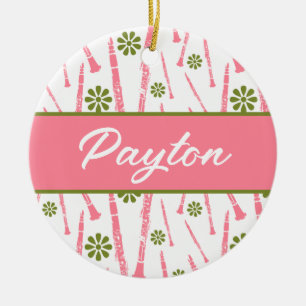 Clarinet Player Musician Gift Personalized Ceramic Ornament