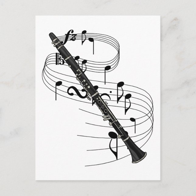 Clarinet Postcard (Front)