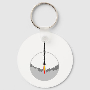 clarinet rocket keychain