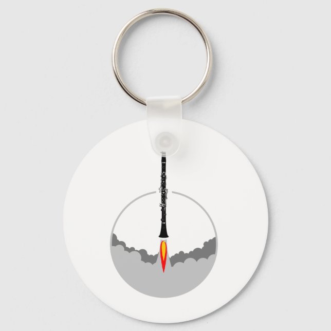 clarinet rocket keychain (Front)