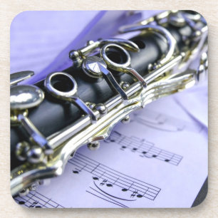 Clarinet Sheet Music Band Orchestra Coaster