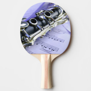 Clarinet Sheet Music Band Orchestra Ping Pong Paddle