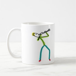 Clarinet Stickman Coffee Mug