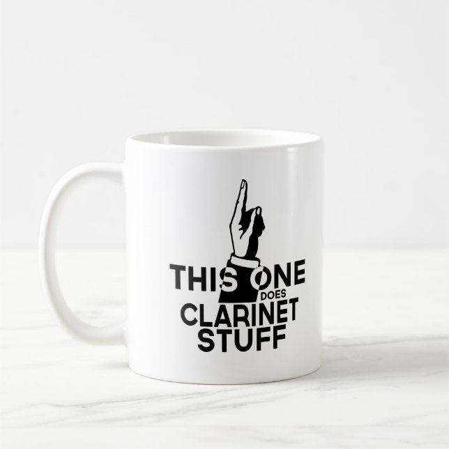 Clarinet Stuff - Funny Clarinet Music Coffee Mug (Left)