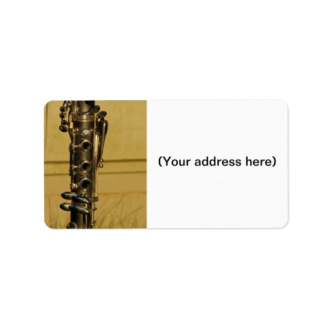 Clarinet Sunset address labels (Front)