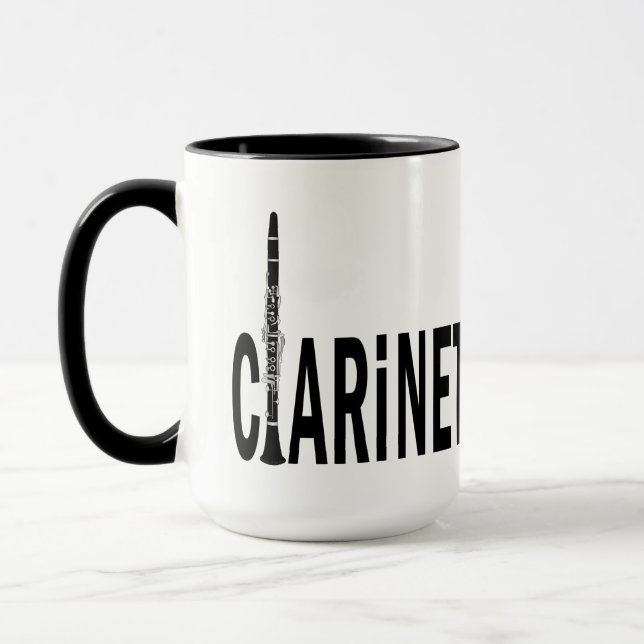 Clarinet Text Mug (Left)