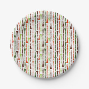 Clarinet Themed Paper Plate